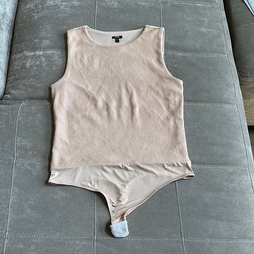 Express Tan Bodysuit - Picture 2 of 12